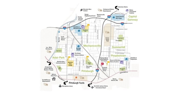 Map of Atlanta's NPU-V