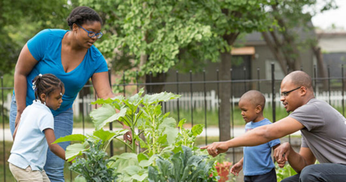 A community garden in Atlanta, supported by the Casey Foundation's Community Investment Fund