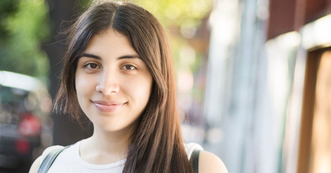 Young Latina girl in New Mexico