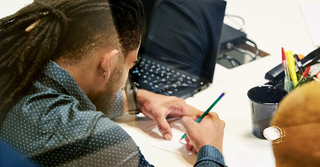 A juvenile justice professional does an assessment exercise