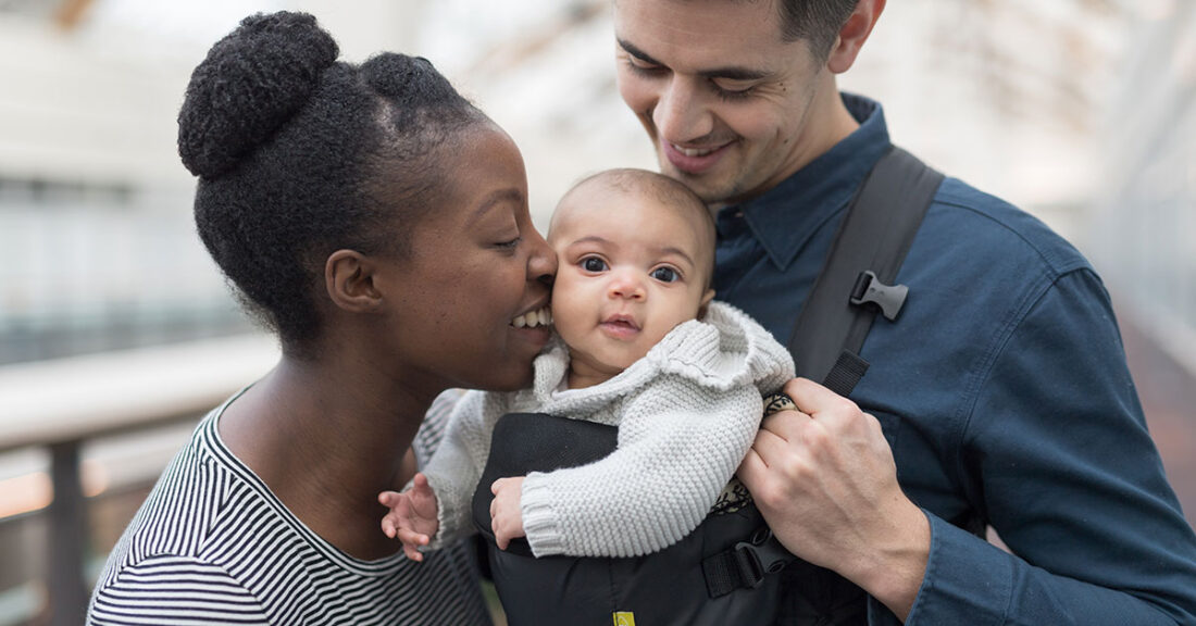 Young parents with their child