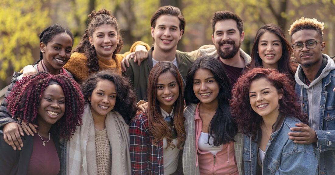 Group Of Young Adults