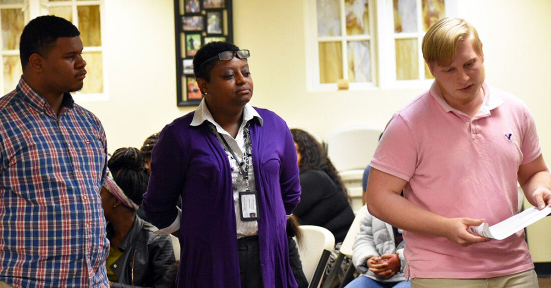 Young people and partners lead a town hall on experiences of youth from foster care