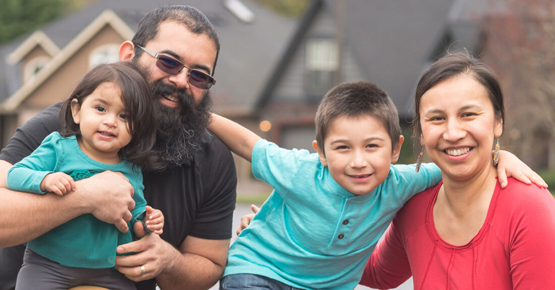 Native American family