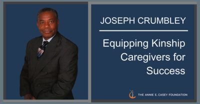 A portrait shot of kinship care expert Joseph Crumbley.