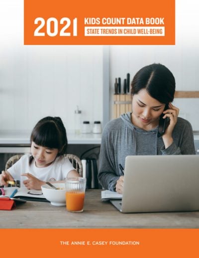 2021 KIDS COUNT Data Book cover