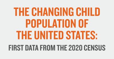 Title text of the report, which states: "The Changing Child Population of the United States"