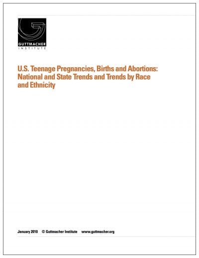 AECF US Teen Pregnancies Births Abortions 2010 Cover1