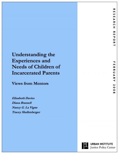 AECF Understanding the Experiences Incarcerated parents Cover1