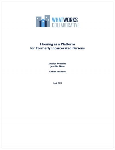 Aecf Housingas Platformfor Formerly Incarcerated Persons Cover1