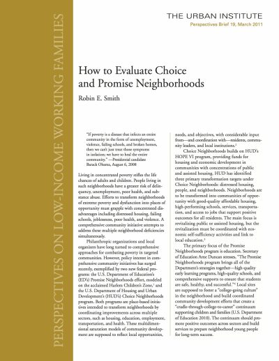 Aecf How To Evaluate Choice Promise Neighborhoods cover