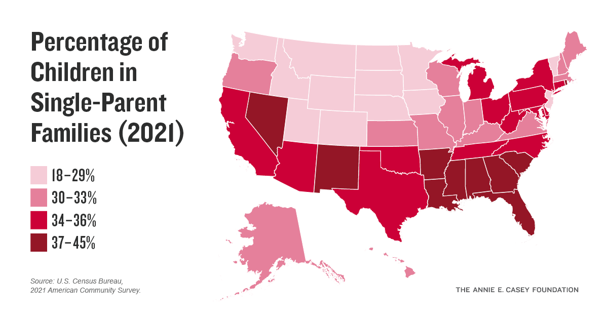 2023 KIDS COUNT Data Book The Annie E Casey Foundation Aecf Singlemap 2023