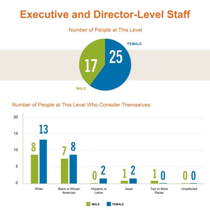 Casey Management Staff by Gender and Race